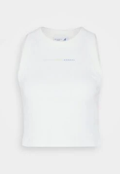 Marc O'Polo DENIM SLEEVELESS CHEST PRINT - Top - Egg White -Alltags Mode 8564d330a83d48dd995a8836f5906950