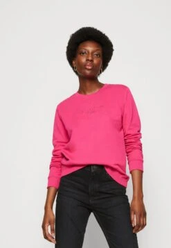 Marc O'Polo DENIM BASIC FIT CREW NECK LOGO EMBROIDERY - Sweatshirt - Fresh Fuschia -Alltags Mode 8c3c409399d54390b3e808a0ca311020