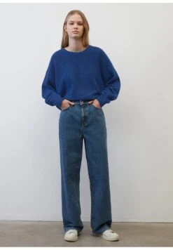 Marc O'Polo DENIM RUNDHALS CROPPED AUS SOFTEM SCH - Strickpullover - Kensington Blue -Alltags Mode 8ea2e8b2aeee4796a150109d44133553