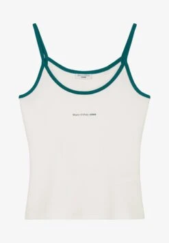 Marc O'Polo DENIM SPAGHETTITRÄGER MIT STRUKTUR AUS ORGANIC C - Bluse - Scandinavian White -Alltags Mode 8f1c84adecae491eb97d2d54ae220f65