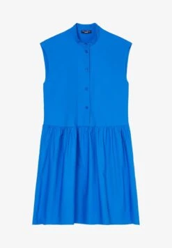 Marc O'Polo DENIM ÄRMELOSES VOLANT- AUS BIO - Blusenkleid - Mediterranean Blue -Alltags Mode 91821dd9273646e7a4d153c6985f6d44