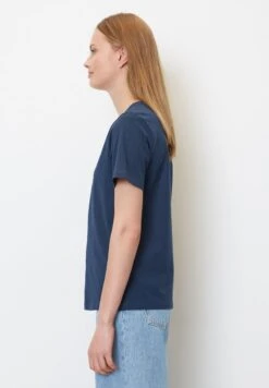 Marc O'Polo DENIM V-NECK- REGULAR - T-Shirt Basic - Admiral -Alltags Mode 95d8fa92280a4f619564d6c1b660397f