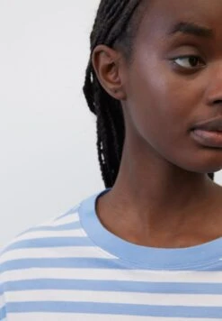 Marc O'Polo DENIM RINGEL-LONGSLEEVE LOOSE AUS - Langarmshirt - Multi Soft Sky Blue -Alltags Mode 9c97b8ee60f341539a32d2c7d35417fa