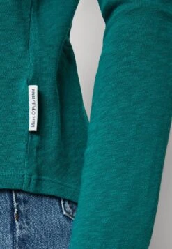 Marc O'Polo DENIM LONGSLEEVE V NECK REGULAR FIT - Langarmshirt - Green -Alltags Mode a053d5b583a24cfd952c7e4b8b290e73