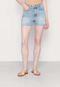 Marc O'Polo DENIM HIGH WAIST SLIGHT A-SHAPED FIT MINI LENGTH OPEN - Jeans Shorts - Multi/tinted Cobalt Blue -Alltags Mode a0739fab9ab54194a61924276de94967 1