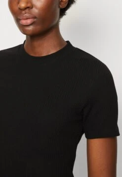 Marc O'Polo DENIM SHORTSLEEVE ROUNDNECK SLIM FIT - T-Shirt Basic - Black -Alltags Mode a480d30dc56743d7b572aecda25b2a24