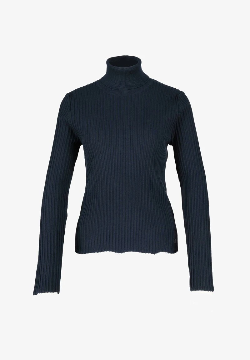 Marc O'Polo DENIM TURTLENECK SLIM FIT - Strickpullover - Navy Teal 5 Marc O'Polo DENIM TURTLENECK SLIM FIT - Strickpullover - Navy Teal – Bild 5