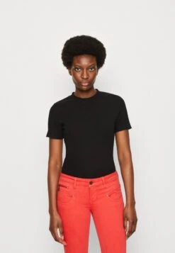 Marc O'Polo DENIM SHORTSLEEVE ROUNDNECK SLIM FIT - T-Shirt Basic - Black