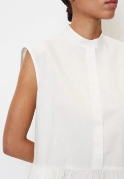 Marc O'Polo DENIM ÄRMELOSES VOLANT POPELI - Blusenkleid - Egg White -Alltags Mode a7f2c2c6d52b436697fd0393ddee9491