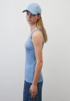 Marc O'Polo DENIM MIT FEINER - Top - Soft Sky Blue -Alltags Mode b56e2c208a224a8c8c5ab1e4dfcaad71