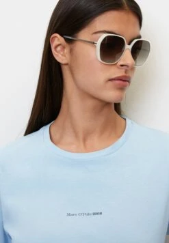 Marc O'Polo DENIM LOGO- REGULAR AUS SOFTEM SINGLE - T-Shirt Basic - Sea Holly -Alltags Mode b734f8a348d643f39a1b4ae05fa11859