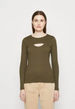 Marc O'Polo DENIM CREWNECK LONGSLEEVE - Langarmshirt - Dakota Shadow