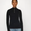 Marc O'Polo DENIM PLACKET - Langarmshirt - Black