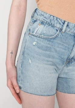 Marc O'Polo DENIM HIGH WAIST SLIGHT A-SHAPED FIT MINI LENGTH OPEN - Jeans Shorts - Multi/tinted Cobalt Blue -Alltags Mode bba09c7397964d2eb9403faaf0e9cc4e