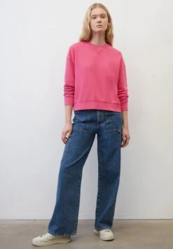 Marc O'Polo DENIM O-SHAPE RELAXED - Sweatshirt - Fresh Fuschia -Alltags Mode bc0cc322ff0c44a38e40fccb7d887064