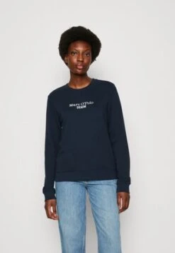 Marc O'Polo DENIM RUNDHALS REGULAR - Sweatshirt - Black -Alltags Mode be99f05f01674f4d9a25e46461e1f97d