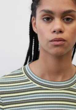 Marc O'Polo DENIM GESTREIFTES LONGSLEEVE MIT TROMPETENÄRMELN AUS - Langarmshirt - Multi Dakota Shadow -Alltags Mode beb7a6cad2c24470b95a03bfb466a293