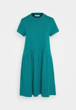 Marc O'Polo DENIM DRESS STYLE HEAVY RAW RUFFLES - Jerseykleid - Green -Alltags Mode c07408398b3b436eb096eed9a324d362