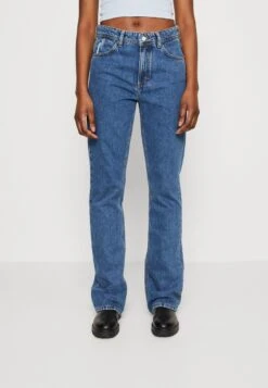 Marc O'Polo DENIM TROUSERS HIGH WAIST LOOSE LEG REGULAR LENGTH - Flared Jeans - Multi/vintage Mid Blue