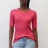 Marc O'Polo DENIM SHAPED AUS - T-Shirt Basic - Fresh Fuschia
