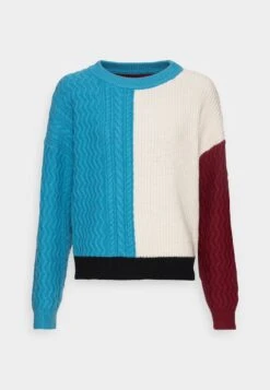 Marc O'Polo DENIM CABLE - Strickpullover - Multi Clear Blue Sky -Alltags Mode c68359d7f7bc43c3a80bde2adaf5a14e 1