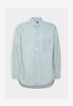 Marc O'Polo DENIM OVERSHIRT LONGSLEEVE COLLAR PATCH POCKET - Kurzmantel - Fresh Bleached Cobalt Blue -Alltags Mode c715dec2478e4ebebc91a694bbcca47e 1