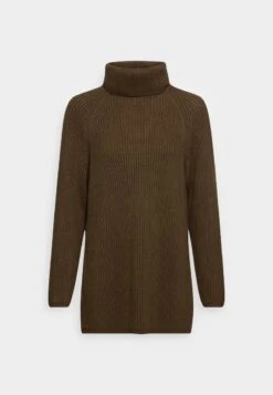 Marc O'Polo DENIM LONG WITH MOCK NECK AND RAGLAN SLEEVE - Strickpullover - Burnished Logs