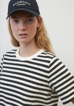 Marc O'Polo DENIM RINGEL- AUS GARNGEFÄRBTEM SLUB-JE - T-Shirt Print - Multi Navy Teal -Alltags Mode ce68be26017b42df84bfa12d3c9b0601