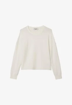 Marc O'Polo DENIM RUNDHALS RELAXED - Strickpullover - Scandinavian White -Alltags Mode d4c34b9e87274251a8495b566810a7b1