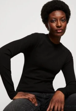 Marc O'Polo DENIM CREWNECK - Langarmshirt - Black -Alltags Mode d616673e8a874826ab598277923f6ed7