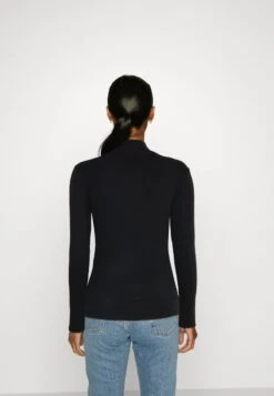 Marc O'Polo DENIM PLACKET - Langarmshirt - Black -Alltags Mode d7c718923b244c2eb3752419085add76