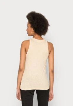 Marc O'Polo DENIM SLEEVELESS HIGH ROUNDNECK - Top - Skimming Stone -Alltags Mode d8c59e6f4ab84bbb9df5431f111397c5