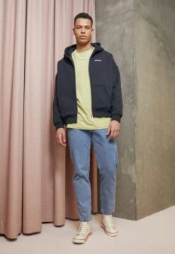 Marc O'Polo DENIM ZIPP HOODY JACKET BOXY FIT - Sweatjacke - Black -Alltags Mode d96f5ab7bee94fa28ca5cee451a9ccfe