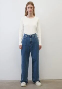 Marc O'Polo DENIM CREW NECK REGULAR FIT - Langarmshirt - Scandinavian White -Alltags Mode d993ccf12b93469ea5970fd181c42b0e