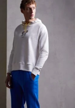 Marc O'Polo DENIM KANGOL COLLAB LONG SLEEVE HOOD FRONT SLEEVE OVERSIZED FIT - Sweatshirt - Egg White -Alltags Mode dacbd809b3eb47ef93b5a094b6f6b4e6