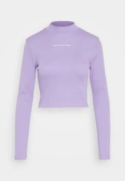 Marc O'Polo DENIM LONG SLEEVE STAND UP COLLAR SLIM FIT CROPPED - Langarmshirt - Crystal Seas -Alltags Mode dc0906bbdaa84b91b4ef23eccb1919a9