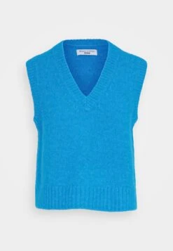 Marc O'Polo DENIM VEST WITH V NECK - Strickpullover - Light Shadow Melange -Alltags Mode dcdc2870a1b64b56b3d30f7d1aea3e19