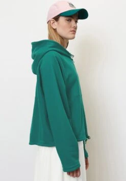 Marc O'Polo DENIM RELAXED - Sweatjacke - Green -Alltags Mode dfe743485dfa4e4eb5e7f006da5eb873