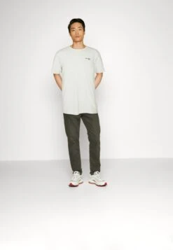 Marc O'Polo DENIM LOGO ON CHEST 2 PACK - T-Shirt Basic - Black/grey Melange