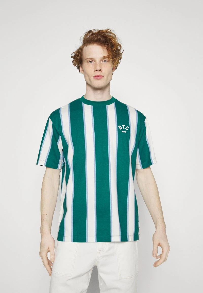 Marc O'Polo DENIM SHORT SLEEVE VERTICAL EMBROIDERY - T-Shirt Print - Multi/green 1 Marc O'Polo DENIM SHORT SLEEVE VERTICAL EMBROIDERY - T-Shirt Print - Multi/green