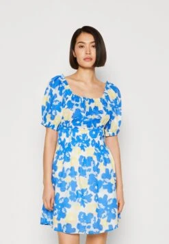 Marc O'Polo DENIM DRESS SHORT SLEEVE - Freizeitkleid - Multi / Mediterranean Blue