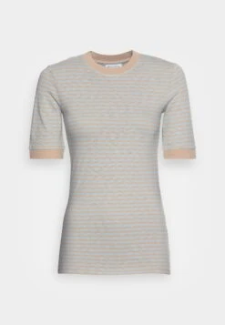 Marc O'Polo DENIM MODERN HALFSLEEVE SLIM FIT STRIPED - T-Shirt Print - Multi/misty Maze -Alltags Mode e7090dfde6b04a3db978e64686b706f4
