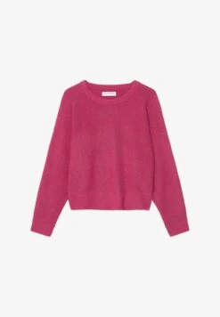 Marc O'Polo DENIM RUNDHALS CROPPED AUS SOFTEM SCH - Strickpullover - Fresh Fuschia -Alltags Mode ea320f2fcee0471aa3cede678bae8168