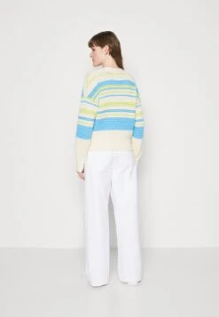 Marc O'Polo DENIM V NECK CARDIGAN WITH LONG SLEEVES - Strickjacke - Multi/limeade -Alltags Mode eb9e1394f3524388bb58da9240306fc9