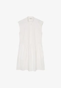 Marc O'Polo DENIM ÄRMELOSES VOLANT POPELI - Blusenkleid - Egg White -Alltags Mode ef0a0cea4cd64df6ba9191bd48a11348