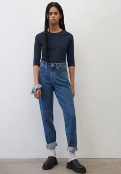 Marc O'Polo DENIM Langarmshirt - Navy Teal -Alltags Mode f3f1905fc99e4b71ab121dd941ce57ae