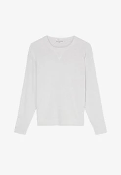 Marc O'Polo DENIM MOCK NECK IN ORGANIC - Strickpullover - Light Shadow Melange -Alltags Mode f6f3139015af4a29b0031fc0116fdfe8