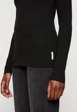 Marc O'Polo DENIM CREWNECK - Langarmshirt - Black -Alltags Mode f7a4b210fb684a3f85305c5e5c55a0e4