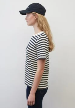 Marc O'Polo DENIM RINGEL- AUS GARNGEFÄRBTEM SLUB-JE - T-Shirt Print - Multi Navy Teal -Alltags Mode f9823e095a9a4251aaa22213d8a2c7d2