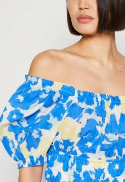 Marc O'Polo DENIM DRESS SHORT SLEEVE - Freizeitkleid - Multi / Mediterranean Blue -Alltags Mode fa2d8848592d4cc6a634bed40339dd43